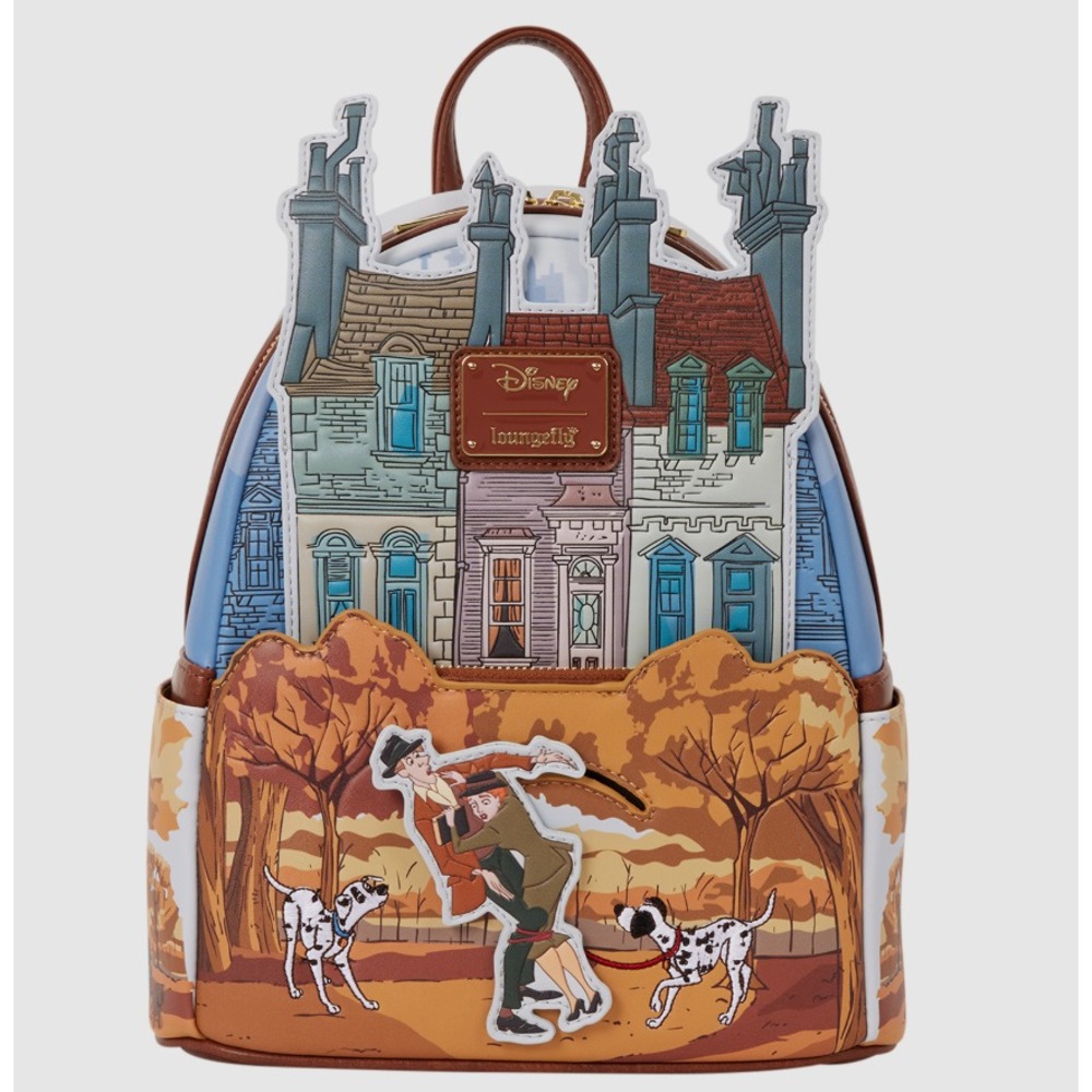 Loungefly Disney 101 Dalmatians Roger Anita Scene Mini Backpack BNWT